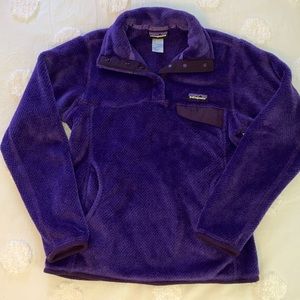 Patagonia pullover 4 snaps purple women’s size S